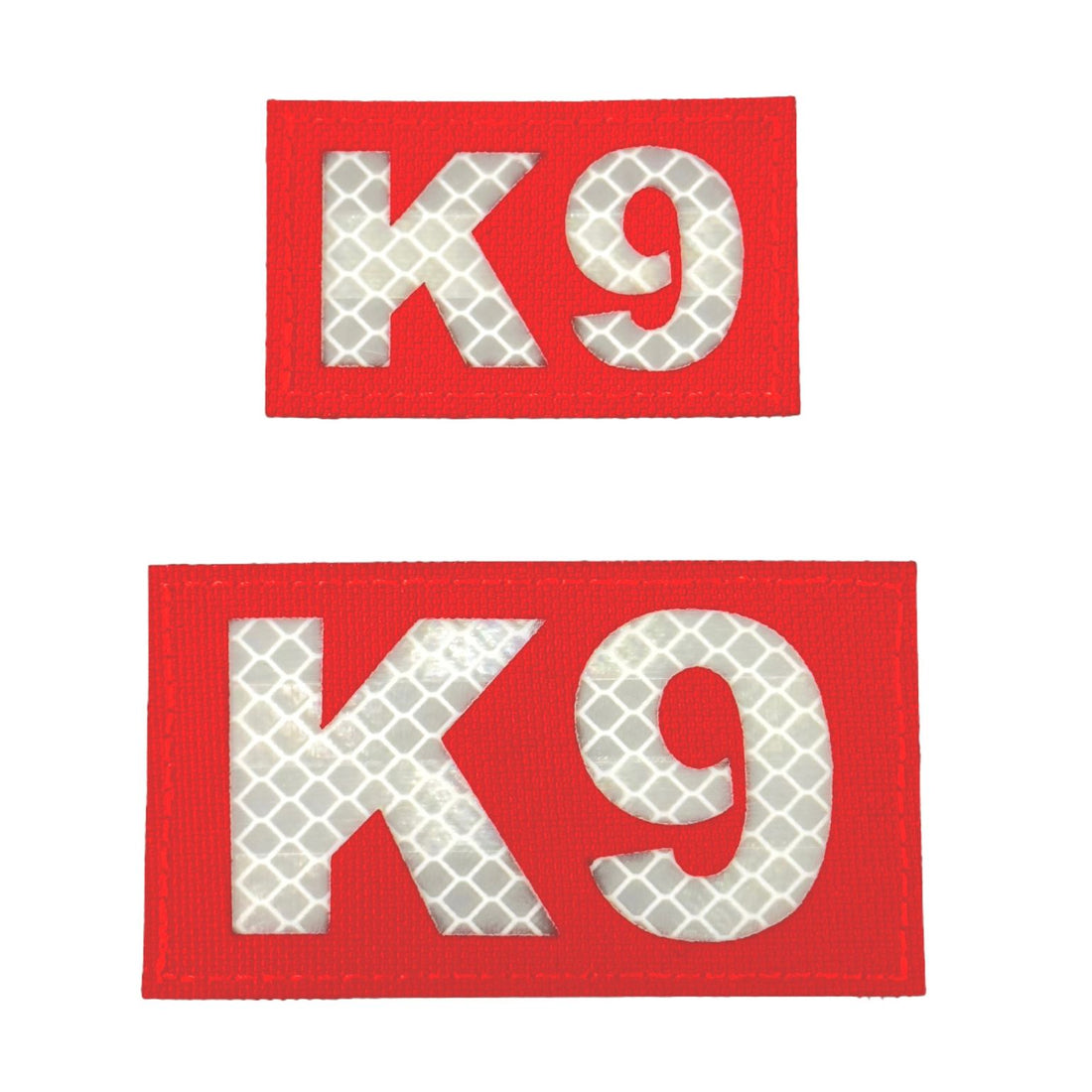 K9 Laser Cut Reflective Morale Patch in Red - kiloninerpets