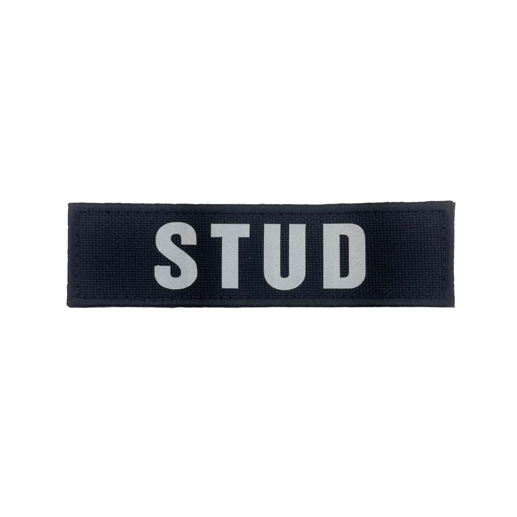 STUD - REFLECTIVE HIGH VISIBILITY BLACK PATCH