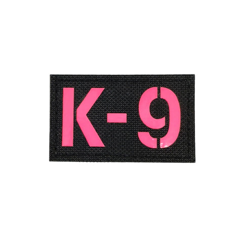 Dog and Crossbones Pink and Black Morale Patch