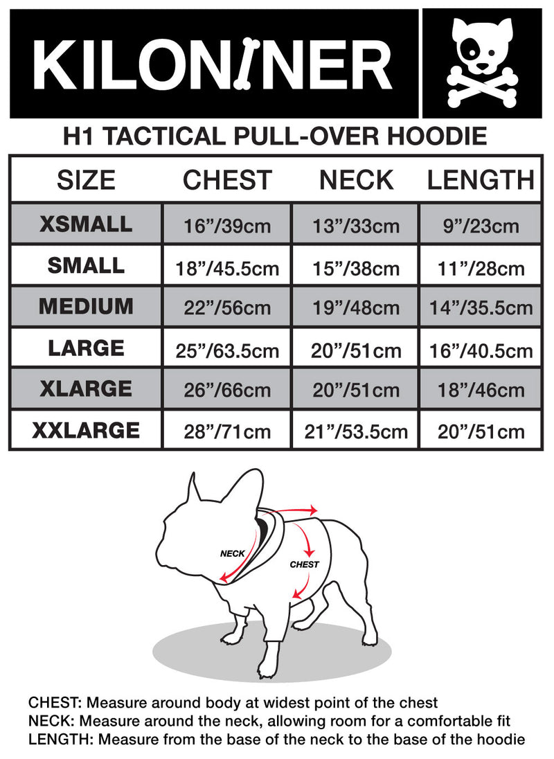 H1 Tactical Dog Hoodie - kiloninerpets