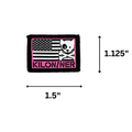 MINI FREEDOM DOG & CROSSBONES LOGO Woven Morale Patch - kiloninerpets