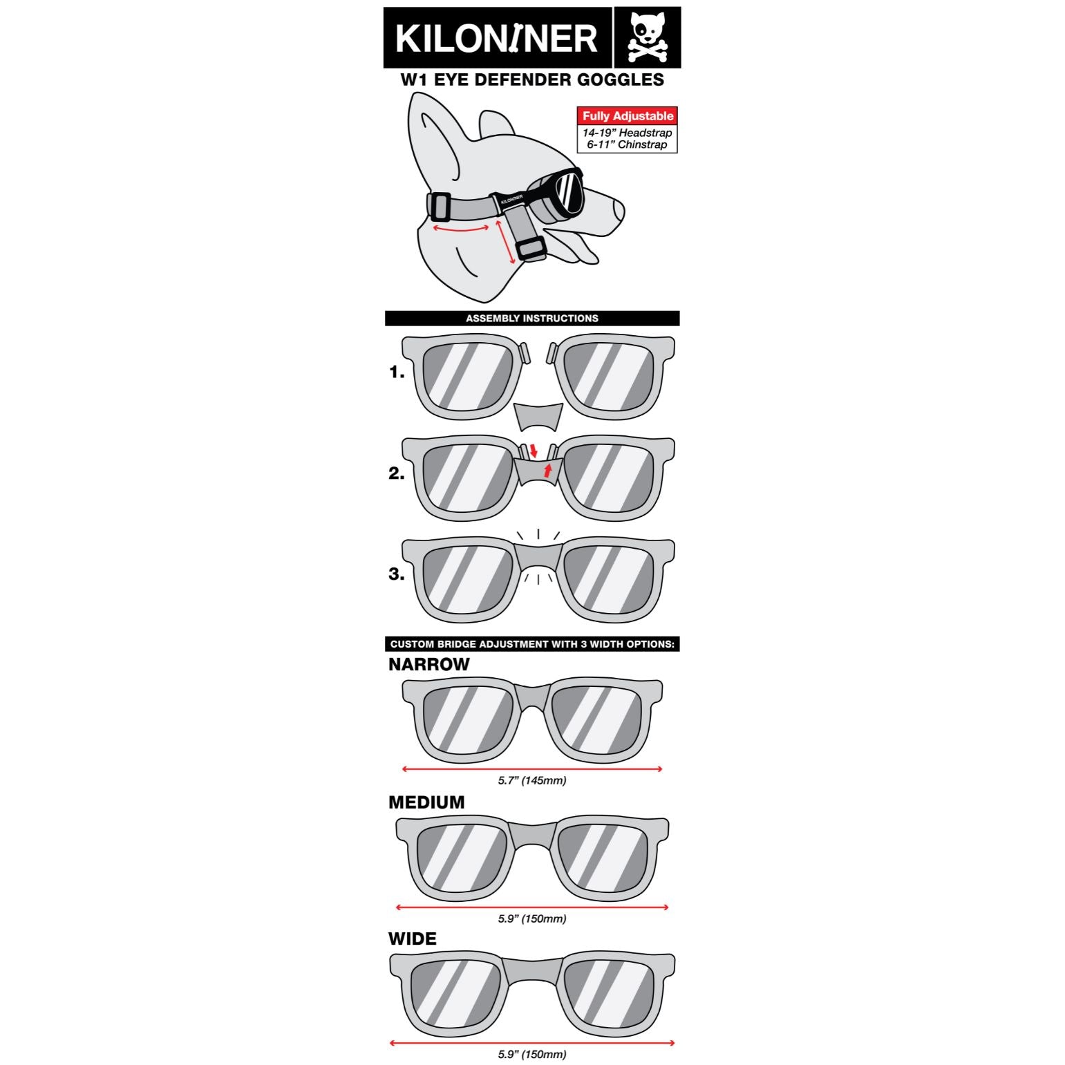 W1 Eye Defender Goggles - kiloninerpets