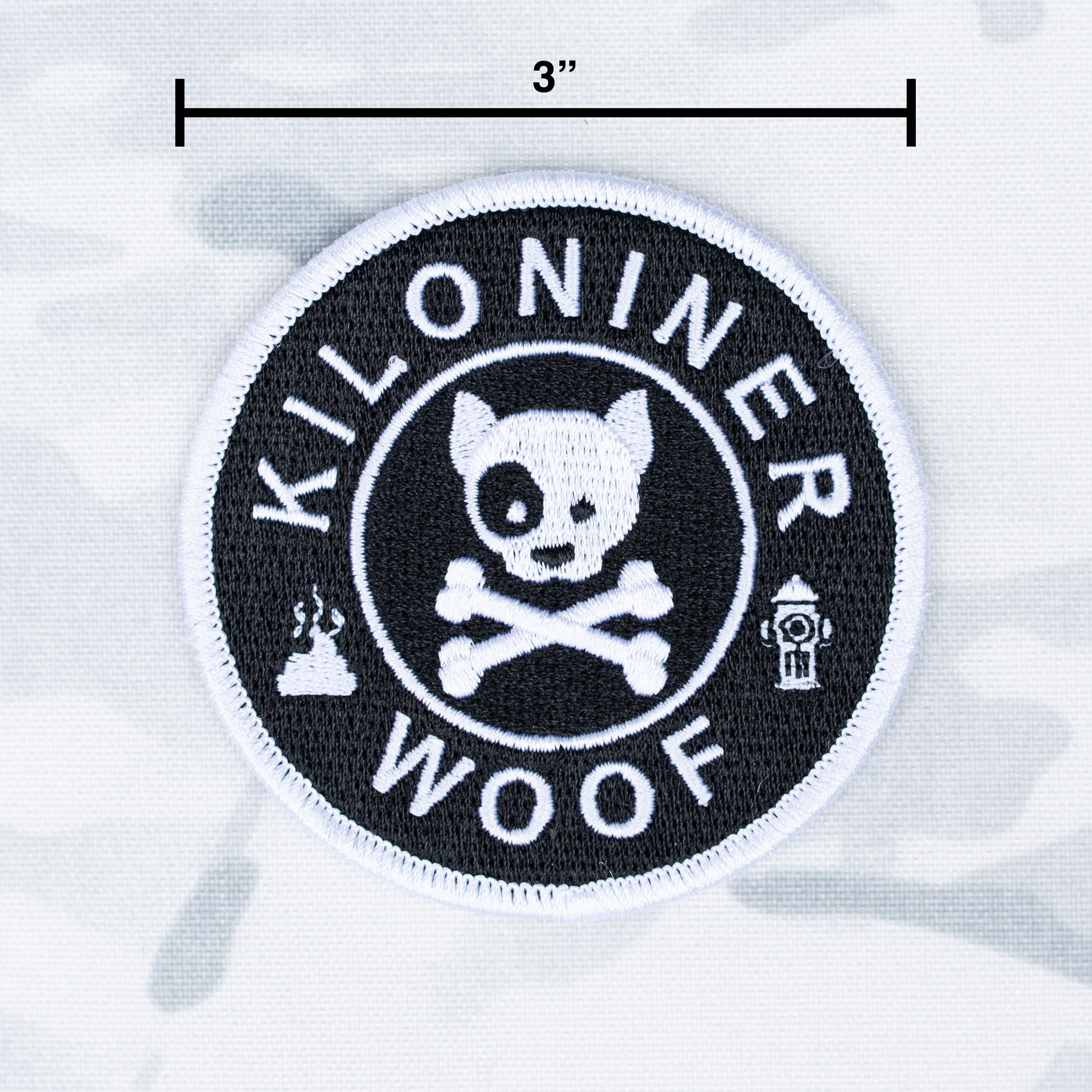 DOG & CROSSBONES Morale Patch - kiloninerpets