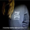 Reflective Ink Subdued Dog and Crossbones Short Sleeve Tee - kiloninerpets