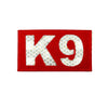 K9 Laser Cut Reflective Morale Patch in Red - kiloninerpets