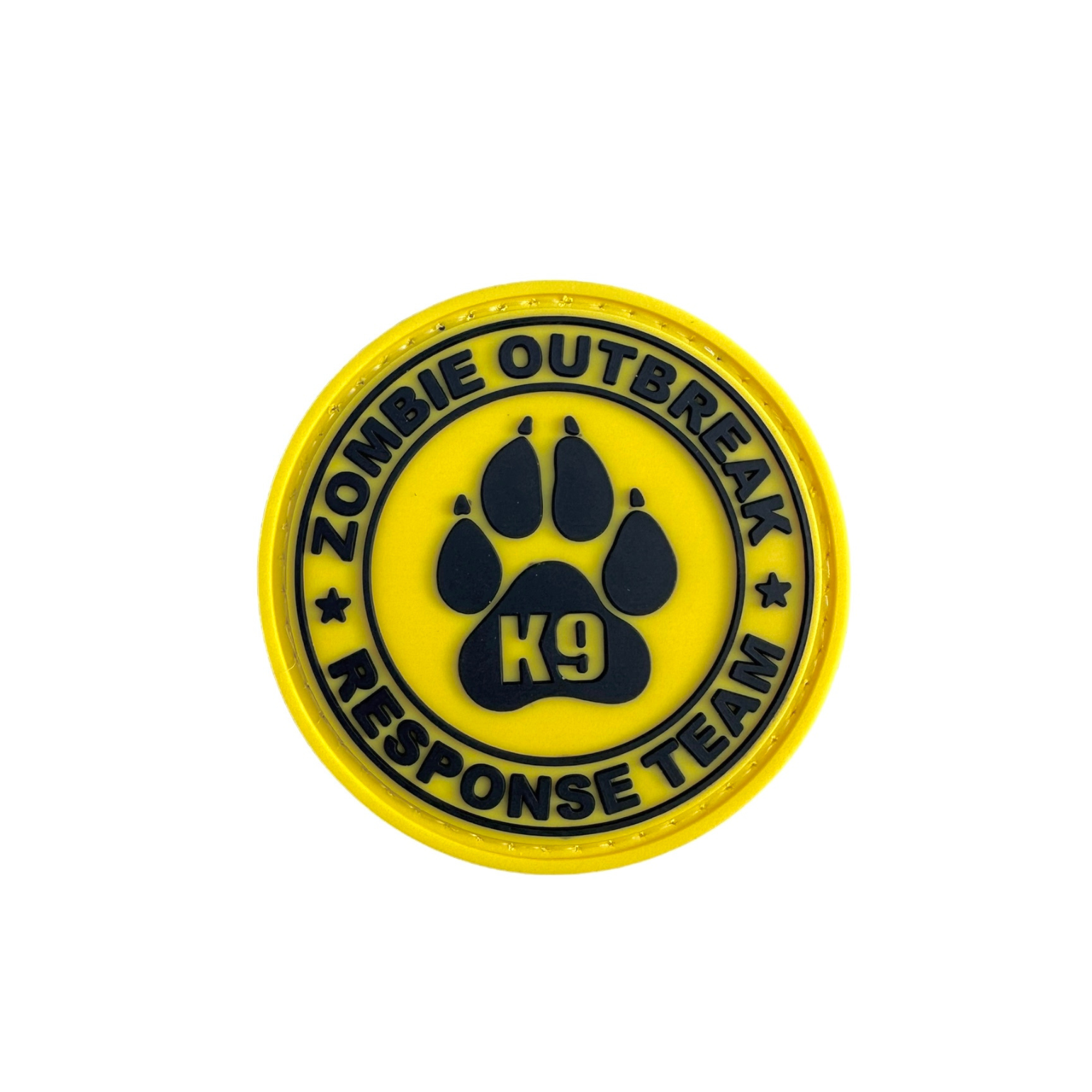 Zombie Outbreak Yellow PVC Morale Patch - kiloninerpets