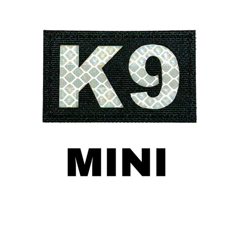 Mini K9 Laser Cut Reflective Morale Patch in Red