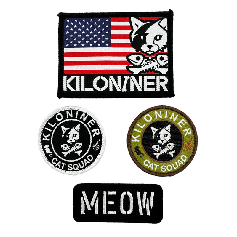 4 Pack - Cat Squad Morale Patches – kiloninerpets