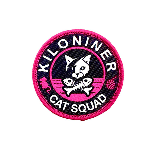 Pink Patch Kitten Cat Squad Pink and Black - Morale Patch