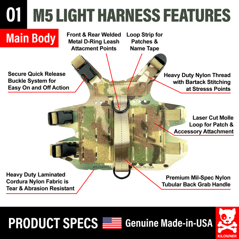 K9R - M5 MOLLE Light Vest