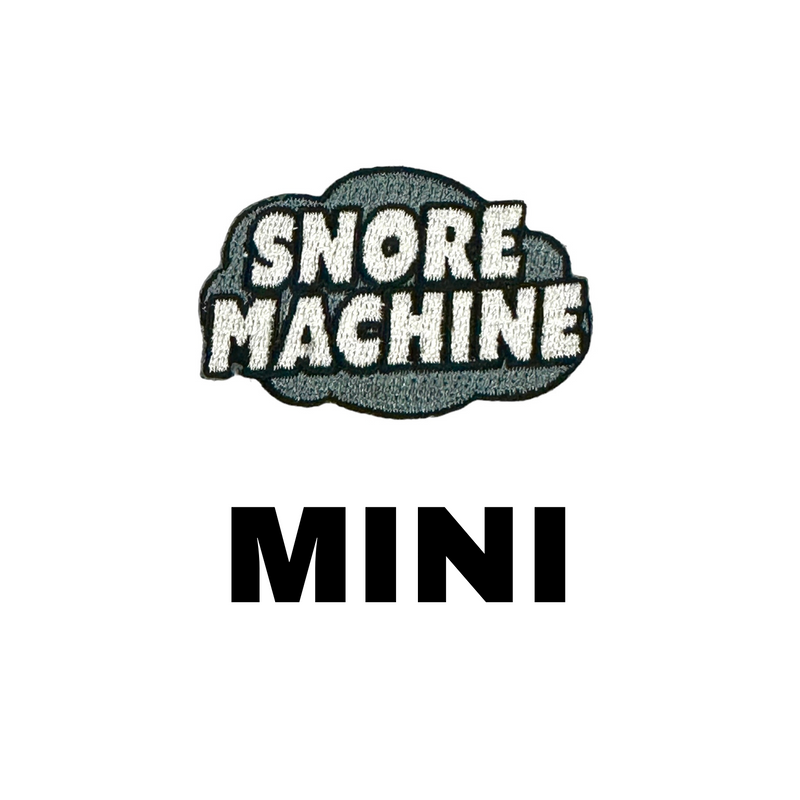 Custom mini snore machine embroidered patches for dog and cat vest and harness