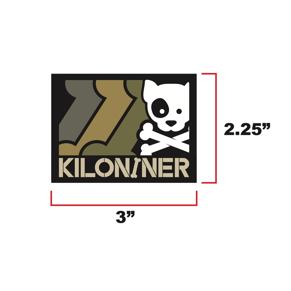 Kiloniner TriBone Field Morale Patch