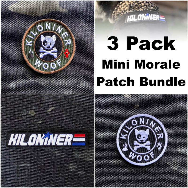 3 Pack - Mini Morale Patches - kiloninerpets