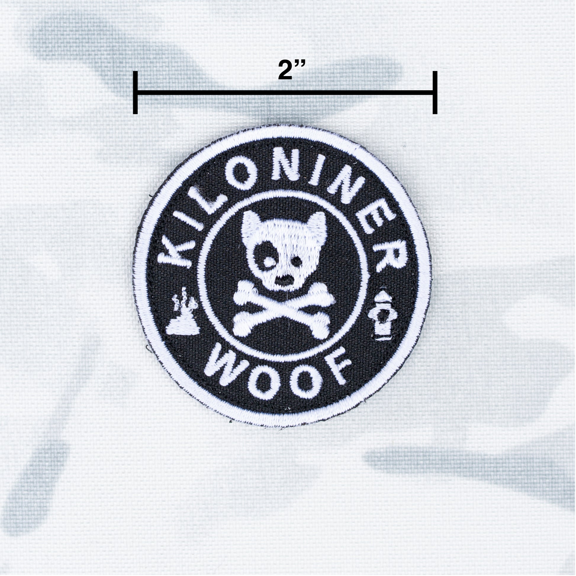 MINI DOG & CROSSBONES Morale Patch - kiloninerpets