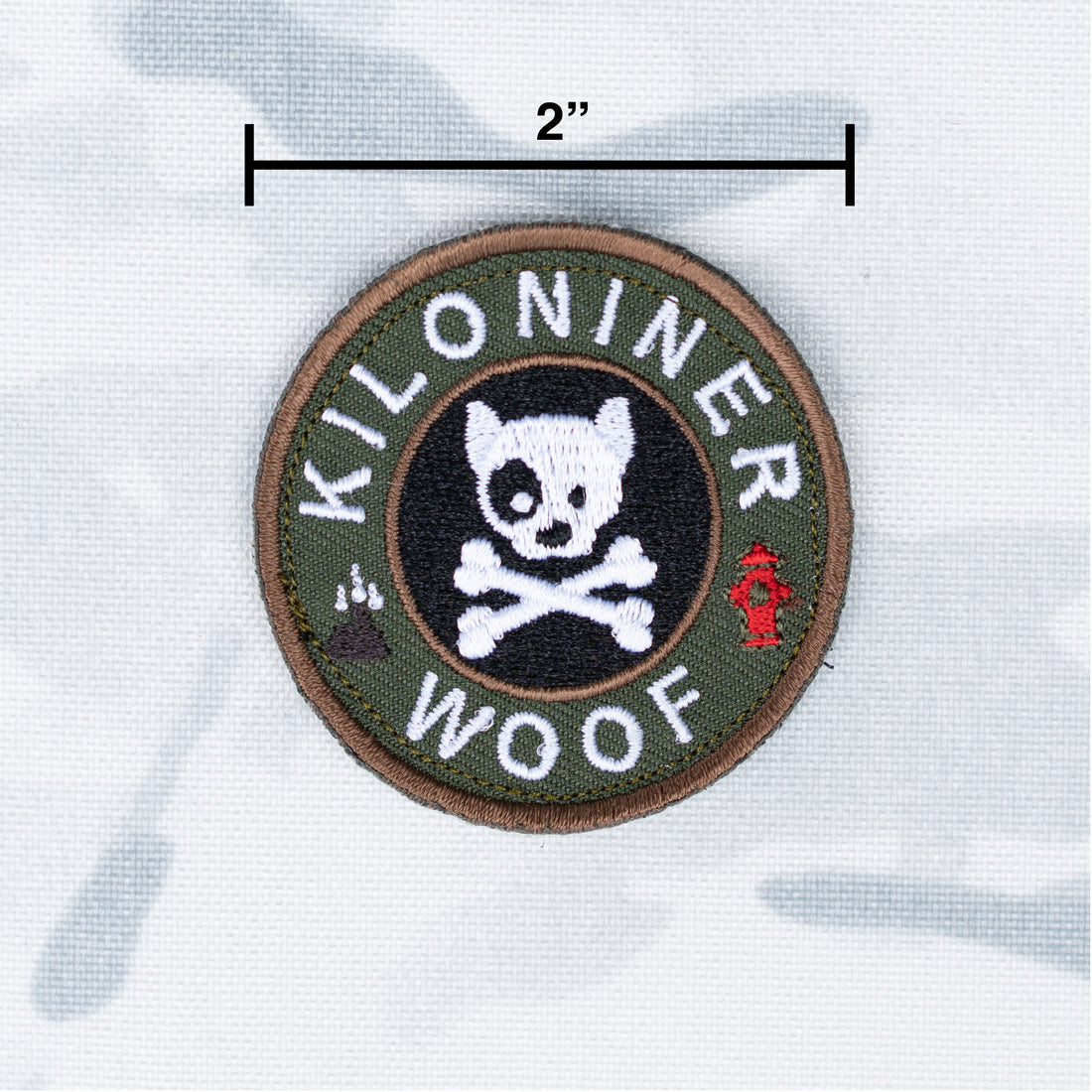 MINI DOG & CROSSBONES JUNGLE Morale Patch - kiloninerpets