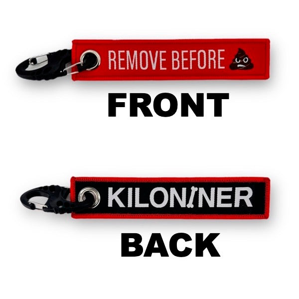 Key Chain Tag - Remove Before Poop - kiloninerpets