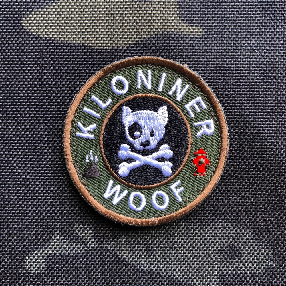 MINI DOG & CROSSBONES JUNGLE Morale Patch - kiloninerpets