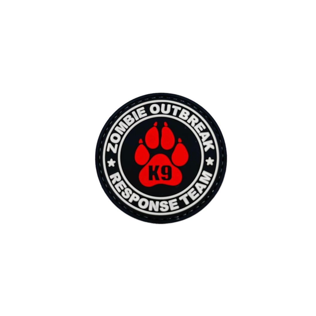 ZOMBIE OUTBREAK Red PVC Morale Patch - kiloninerpets