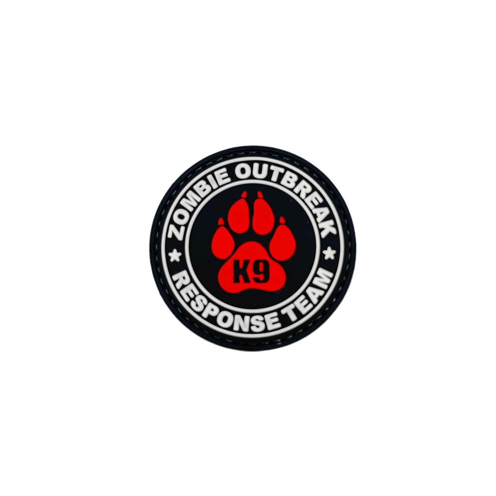 ZOMBIE OUTBREAK Red PVC Morale Patch