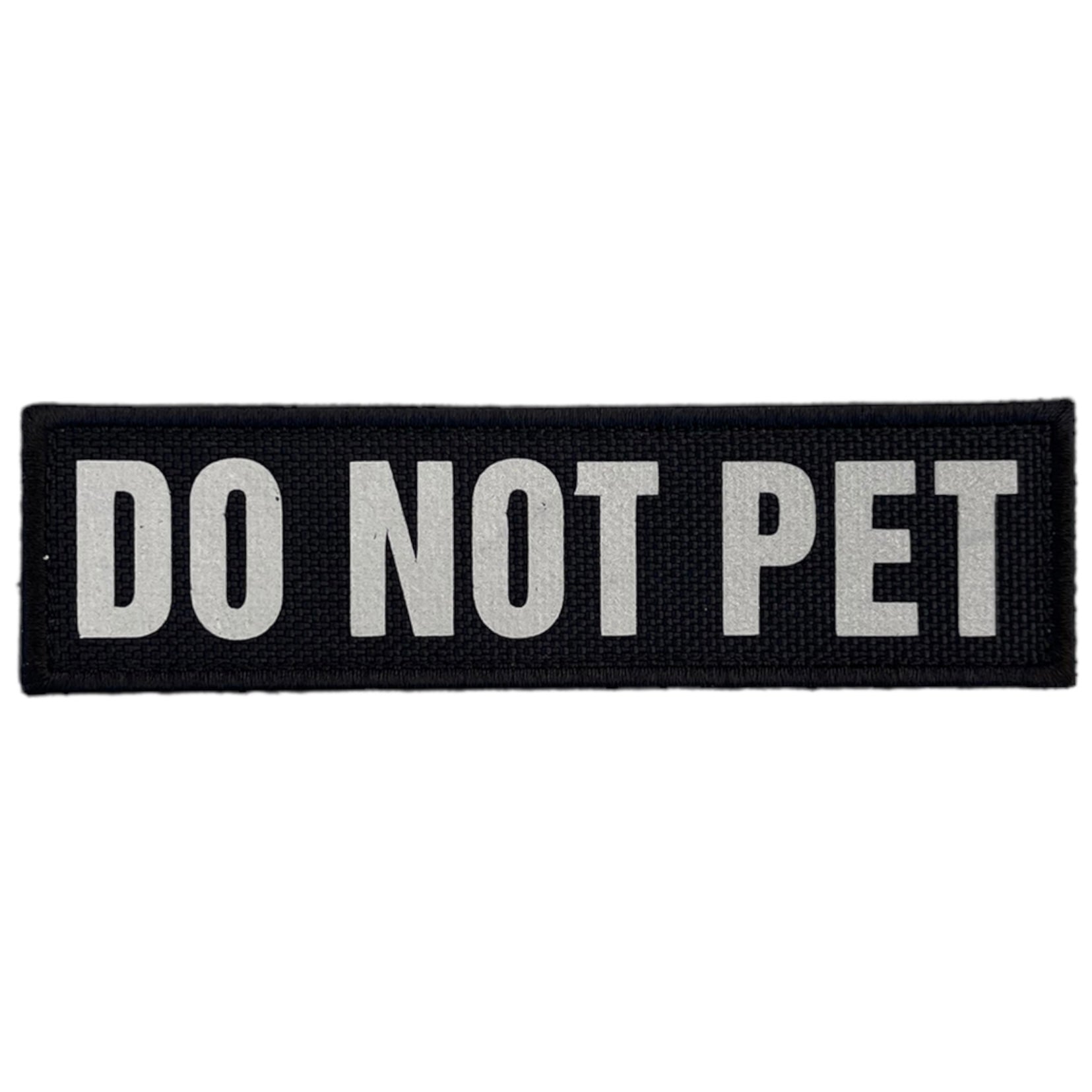 REFLECTIVE HIGH VISIBILITY BLACK Tag Patch - kiloninerpets