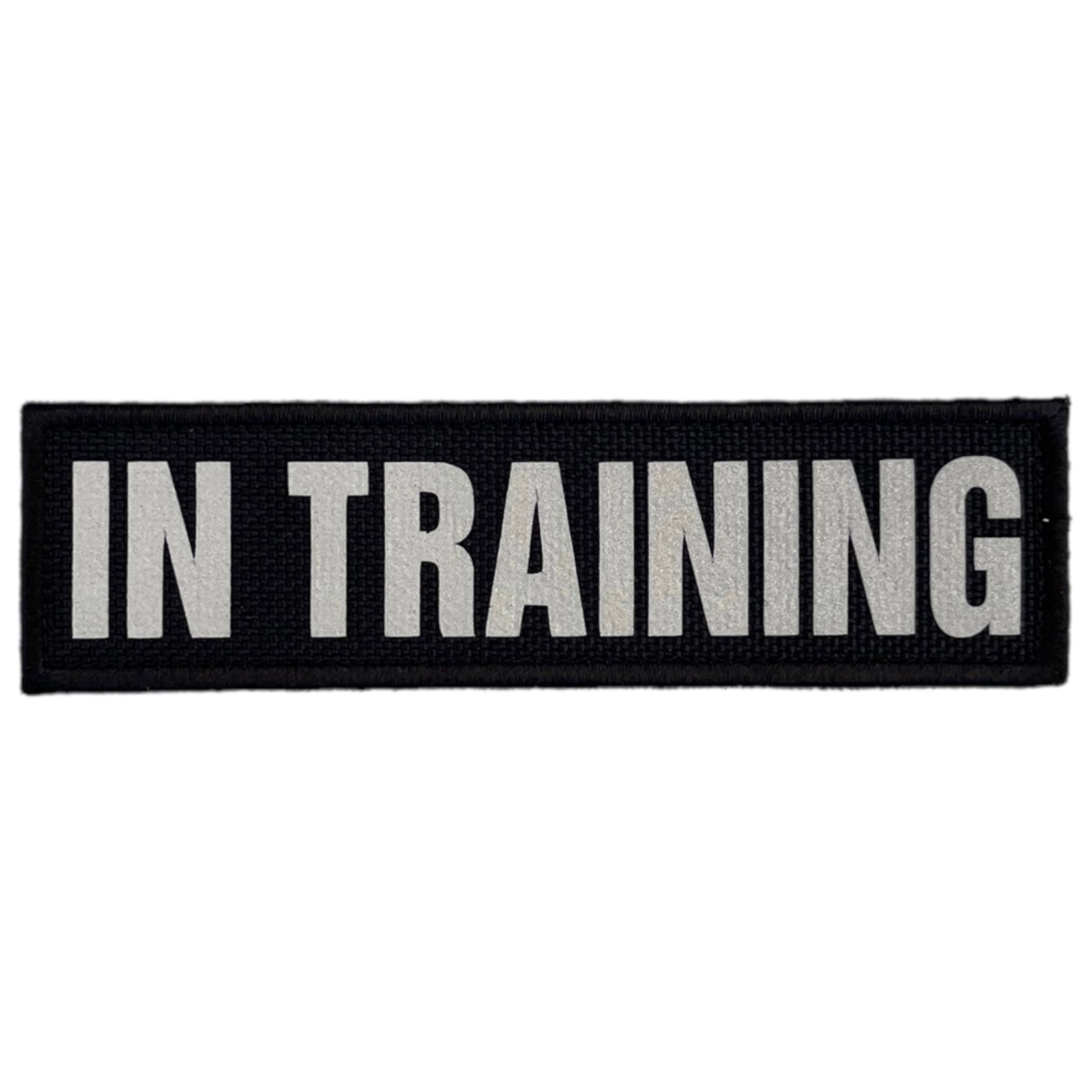 REFLECTIVE HIGH VISIBILITY BLACK Tag Patch - kiloninerpets