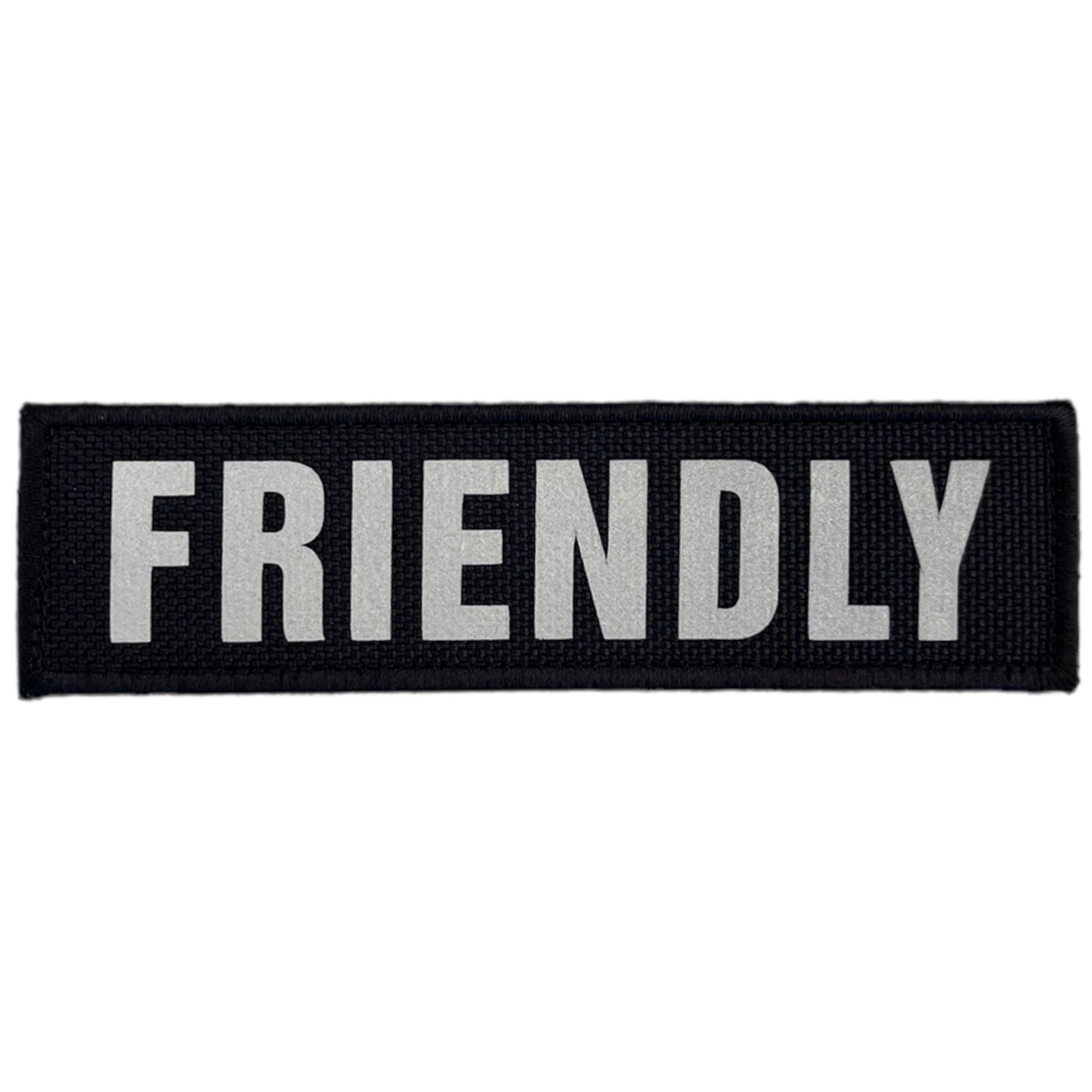REFLECTIVE HIGH VISIBILITY BLACK Tag Patch - kiloninerpets