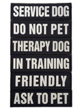 REFLECTIVE HIGH VISIBILITY BLACK Tag Patch - kiloninerpets