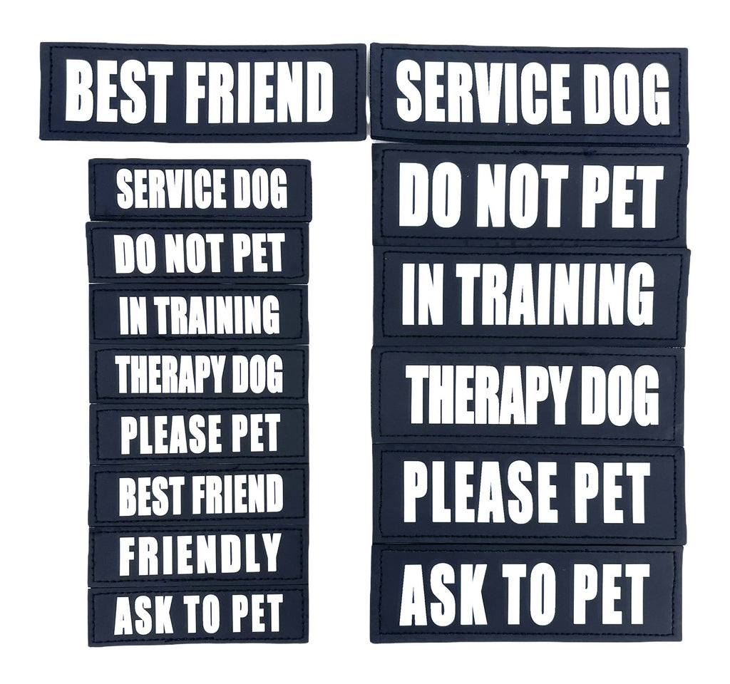 Industrial Puppy Hook Patches for Harness - Service Dog, Emotional Support,  in Training, Service Dog in Training, and Therapy Dog Patches (Service Dog