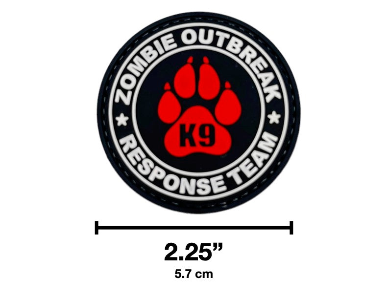 ZOMBIE OUTBREAK Red PVC Morale Patch - kiloninerpets