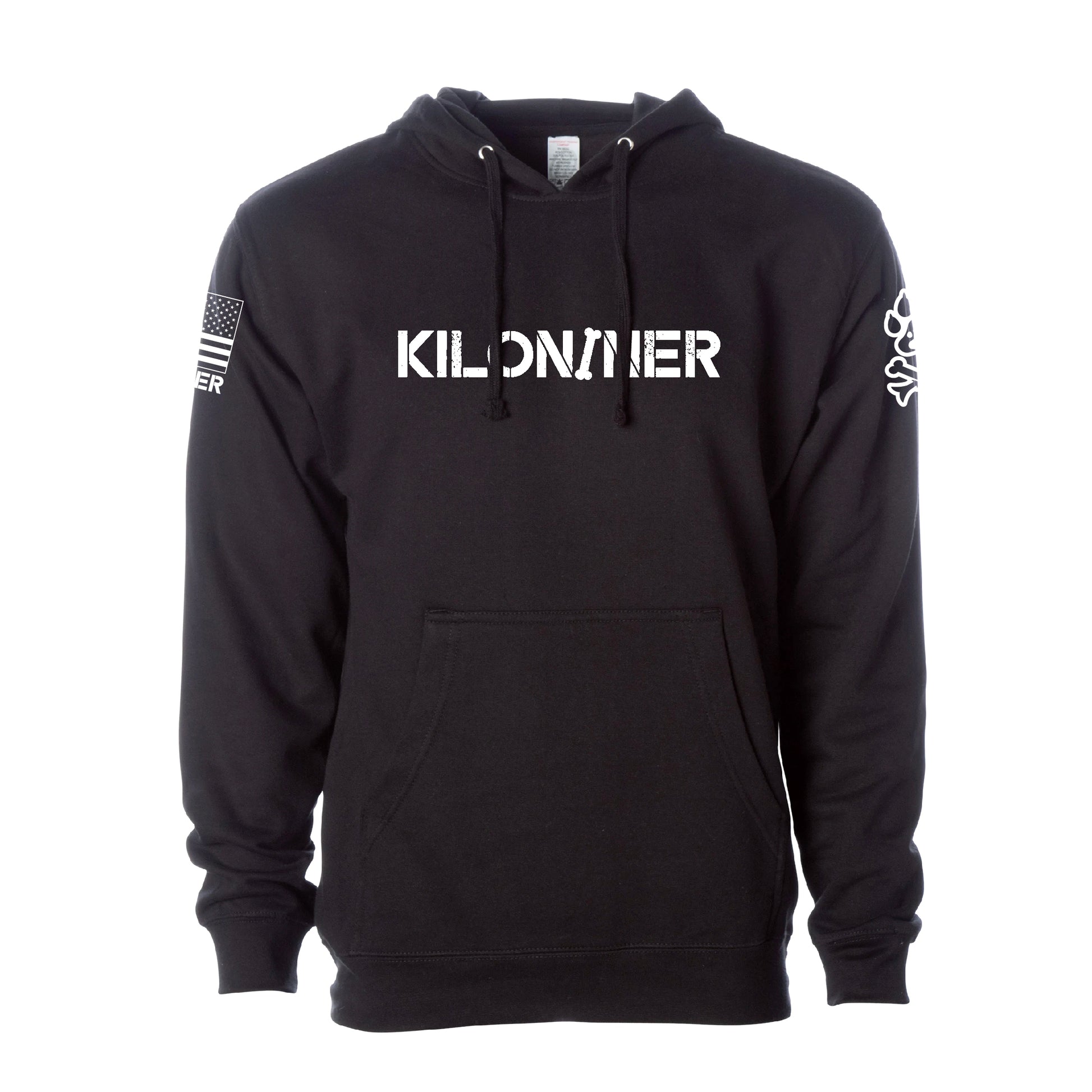 Kiloniner Distressed Stencil Logo Hoodie - kiloninerpets